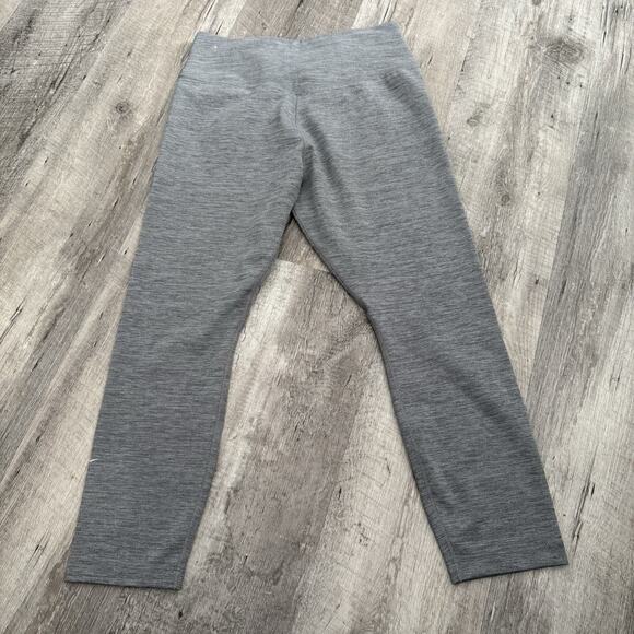 NIKE Dri-Fit Training Mid-Rise Cropped Leggings Women Medium DD0247 Gray Heather - Picture 3 of 7